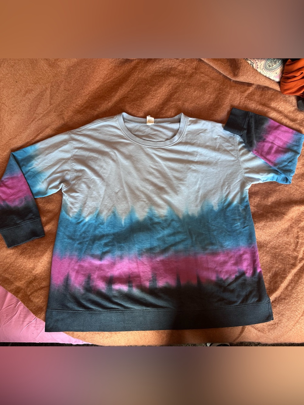 LIVI Tie Dye Long Sleeve Top - Size 18/20